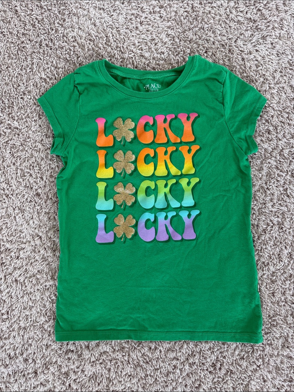 The Children's Place Lucky Rainbow Graphic Tee